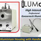 iLUMos High Intensity Dual Gooseneck LED Microscope Illuminator 20W