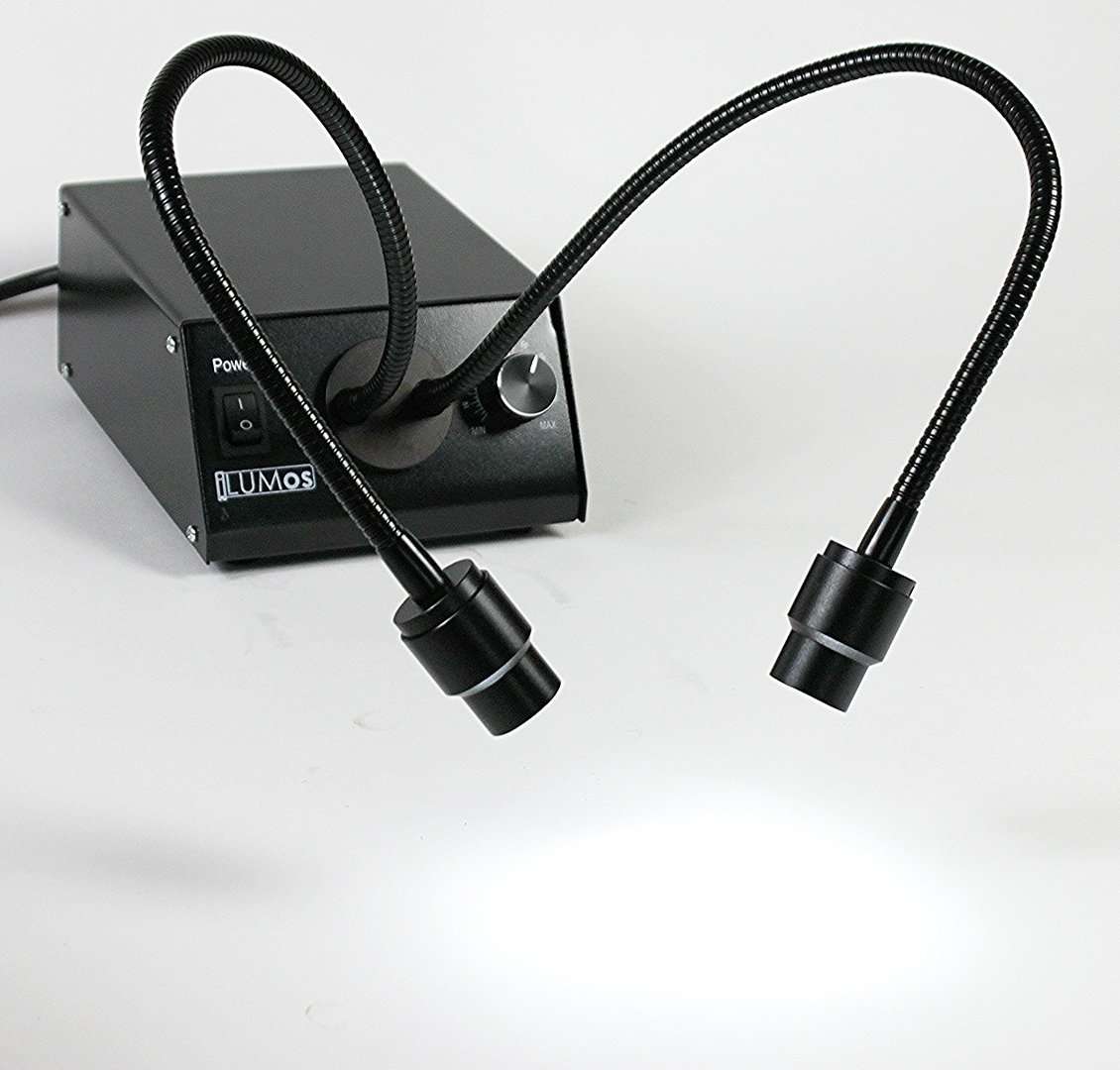 iLUMos Dual Gooseneck LED Microscope Illuminator