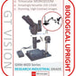 MZD Monozoom Microscope 11X-75X (0.75Xobj), 0.5X Coupler, Trinocular, Coaxial LED, XY Stage, Stand