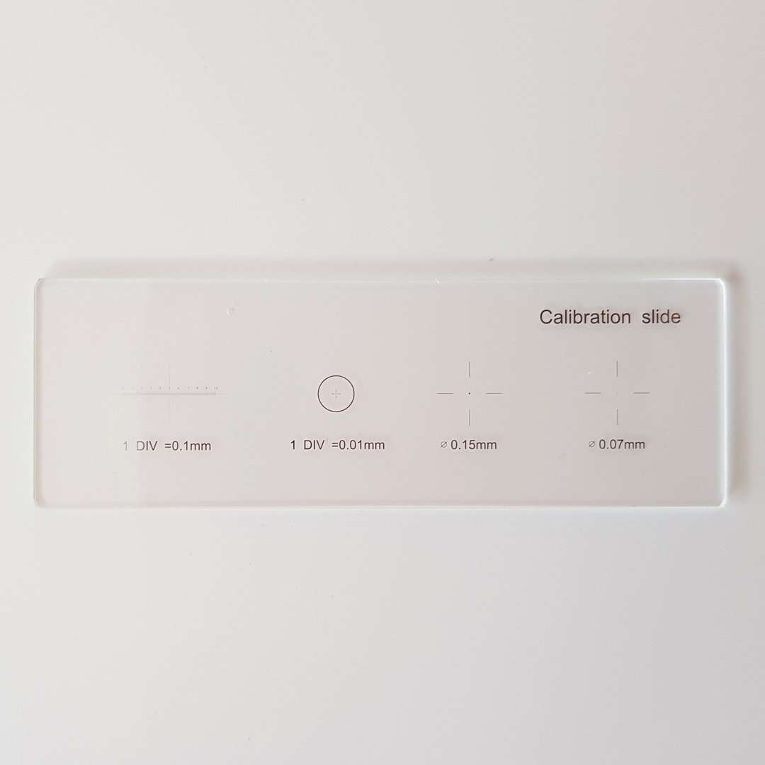 Microchronometer Slide Multi-Scale Micrometer Glass Slide for Microscope Calibration 1mm/100