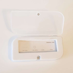 Multi-Scale Micrometer Glass Slide for Microscope Calibration 1mm/100 10mm/100 + Circle Resolution