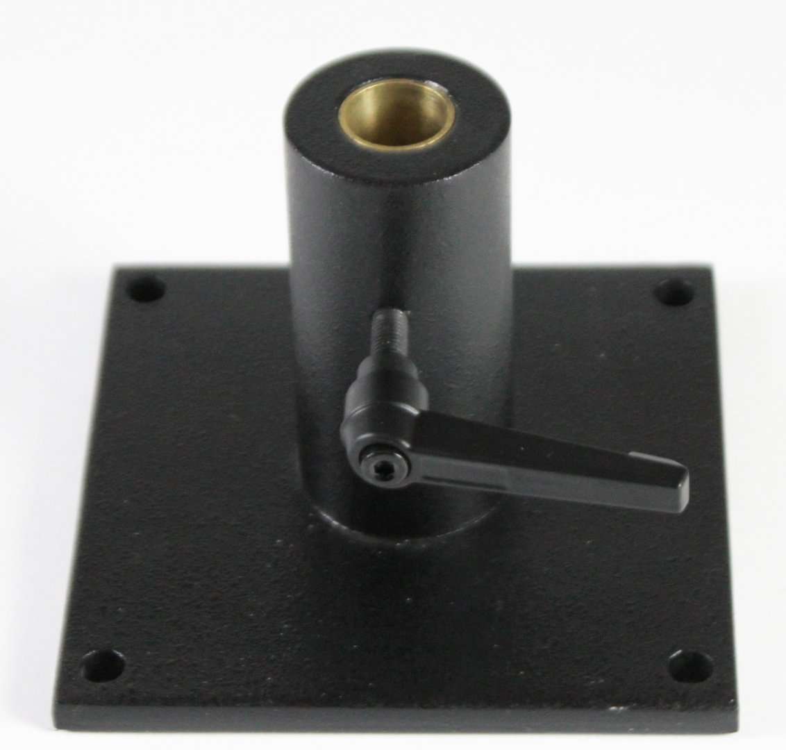 Small Table Mount for an Articulated Arm Microscope Stand, with holes for bolting to bench