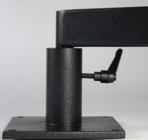 Small Table Mount for an Articulated Arm Microscope Stand, with holes for bolting to bench