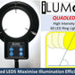 iLUMos QUADLED 60 LED High Intensity Ringlight, Quadrant Adjustable