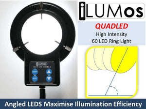 iLUMos QUADLED 60 LED High Intensity Ringlight, Quadrant Adjustable