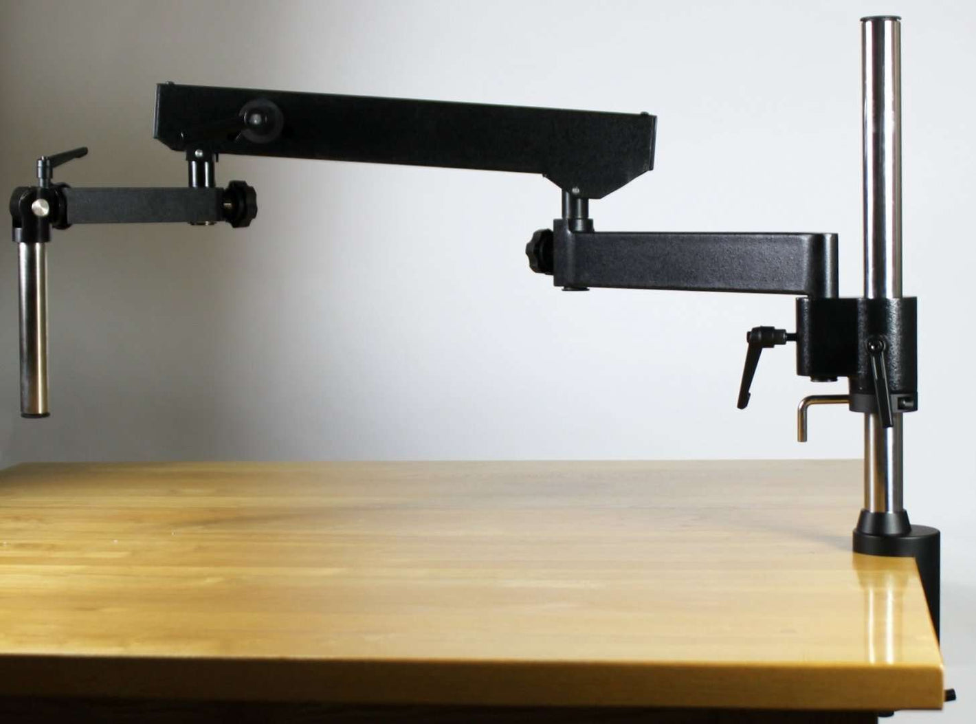 A30-50 Long Reach, Articulated Arm, Table G-Clamp, Microscope Stand