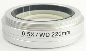 0.5X Auxiliary Objective for Stereo Zoom Microscope (Working Distance 211mm)