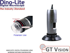 Dino-Lite AM4115ZTL Digital Polarising LWD Microscope 10-140X 1.3MP