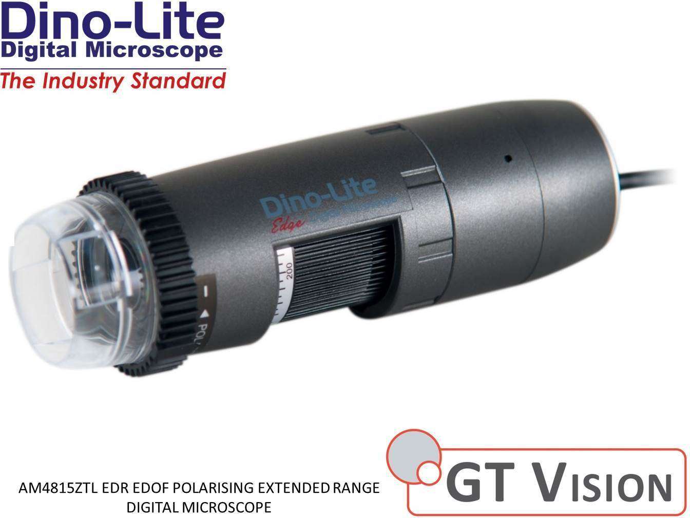 Dino-Lite AM4815ZTL Digital Microscope Auto Image Stacking, EDR, ULWD POL 10-140X