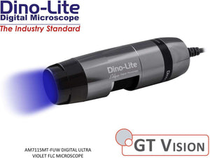 Dino-Lite AM7115MT-FUW Digital Ultra Violet FLC Microscope 20-220X High Resolution 5MP