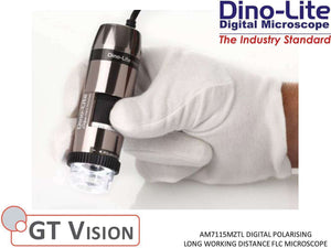 Dino-Lite AM7115MZTL Pro Digital LWD Polarising FLC Microscope 10-140X 5MP