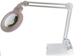 2.25X & 6X Long Reach, Desk Stand and G-Clamp Magnifier Wide Lens, Daylight LED changeable Lens