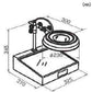 2X-8X Illuminated Lightbox Desk Stand Magnifiers, Industrial with Changeable Lenses. Otsuka Brand.