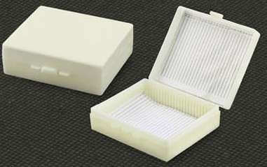 Slide Storage and Mailing Box for a 30 Slides - Tough, Plastic with Hinged Lid. Pack of 5