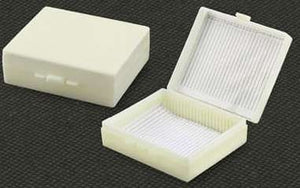 Slide Storage and Mailing Box for a 30 Slides - Tough, Plastic with Hinged Lid. Pack of 5