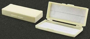 Slide Storage and Mailing Box for a 50 Slides - Tough, Plastic with Hinged Lid. Pack of 3