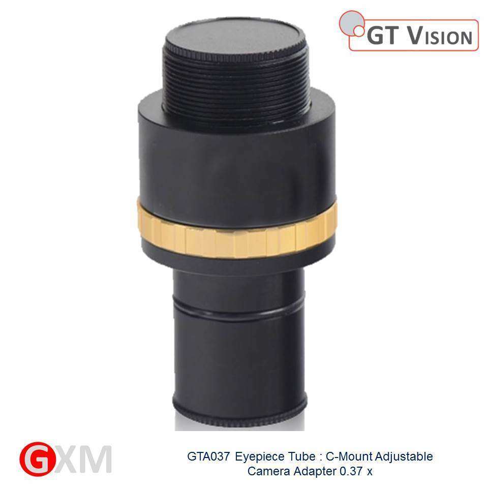 GXM Quality Microscope Eyepiece Tube : C-Mount Adjustable Camera Adapter 0.37x