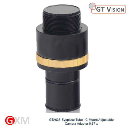 GXM Quality Microscope Eyepiece Tube : C-Mount Adjustable Camera Adapter 0.37x