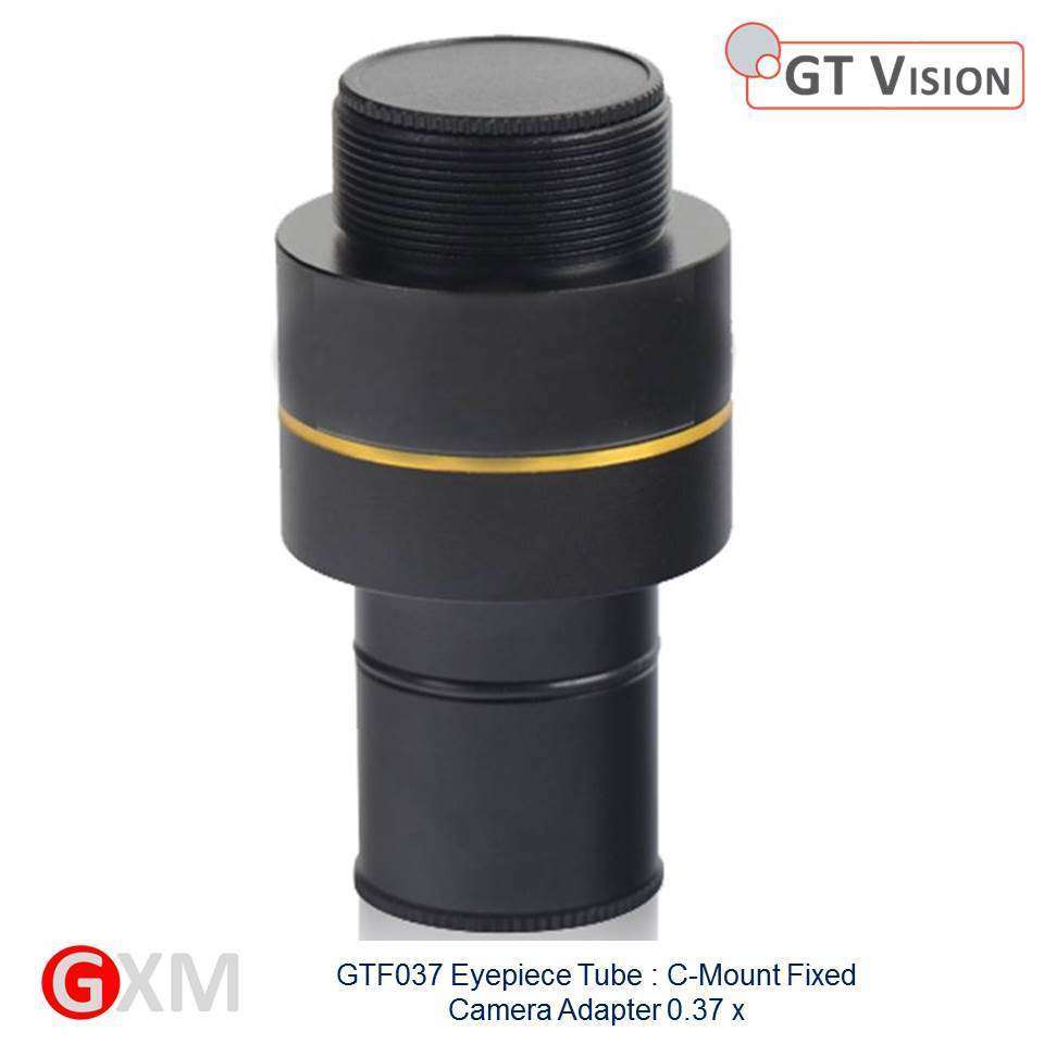GXM Quality Microscope Eyepiece Tube : C-Mount Fixed Camera Adapter 0.37 x