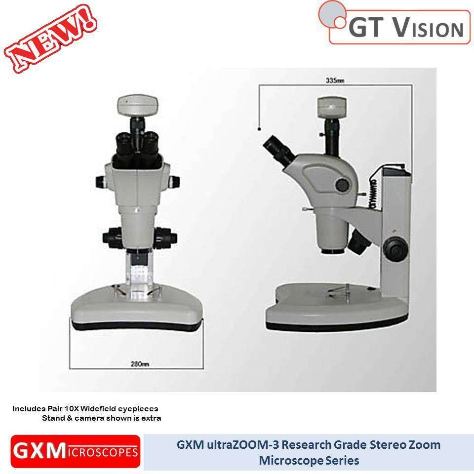 ultraZOOM-3 Research Grade Stereo Microscope 7X-63X Trinocular