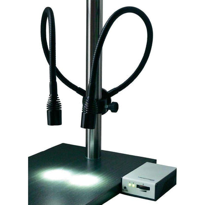 LED Dual Spot Lights with Clamp, Adjustable Intensity, for Stereo Microscopes Top Brand
