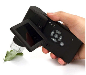 10X -300X Portable Digital Microscope, Handheld Microscope, Built-in Screen, polariser