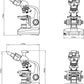 GXM-JPL1350T 40X-400X, Teaching, Trinocular, Transmitted Light, Polarising Microscope