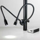 LED Dual Spot Lights with Clamp, Adjustable Intensity, for Stereo Microscopes Top Brand