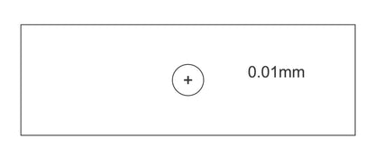 Micrometer Glass Slide for Microscope Calibration 1mm Horizontal Scale 100 divisions -10um intervals