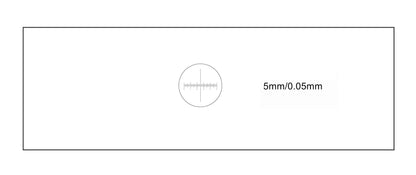 Micrometer Glass Slide for Microscope Calibration 5mm Horizontal Scale 100 divisions -50um intervals