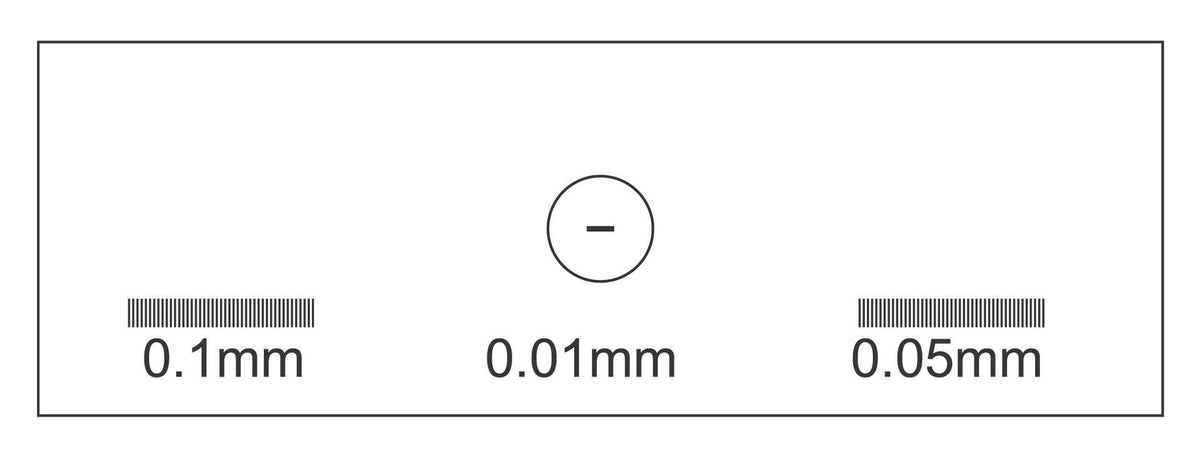 Microchronometer Slide MultiScale Micrometer Glass Slide for Microscope Calibration 1mm/100 1
