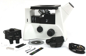 GXM-XJL20BD Inverted Materials Microscope, Darkfield, Trinocular, 100X-800X