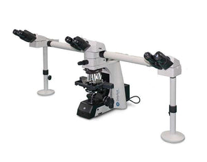 Delphi-X multihead microscope 3 heads plan 4/10/20/40/100x objectives LED illumination