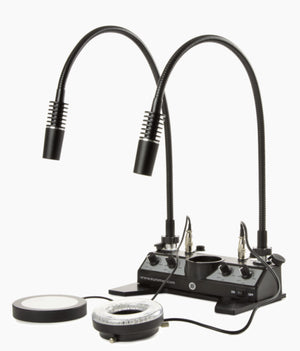Microscope illumination station