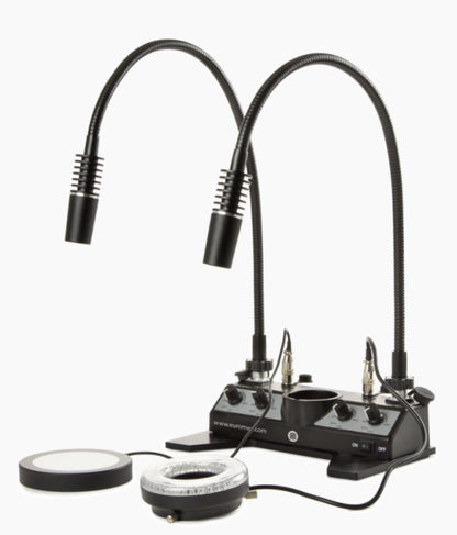 Microscope illumination station