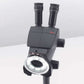 Leica A60 F stereo microscope with ring light for electronics and medical device manufacturing