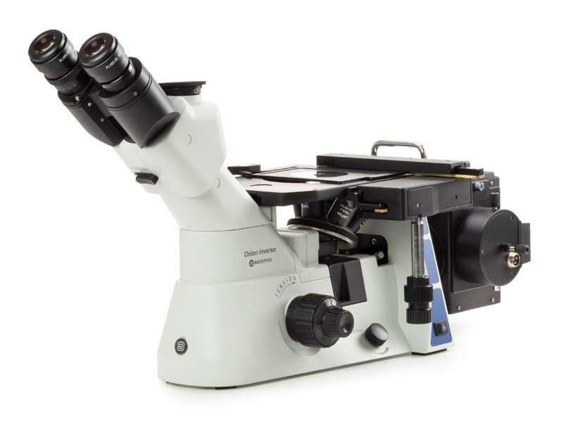 Oxion Inverso inverted trinocular materials microscope 5/10/20/50x objectives