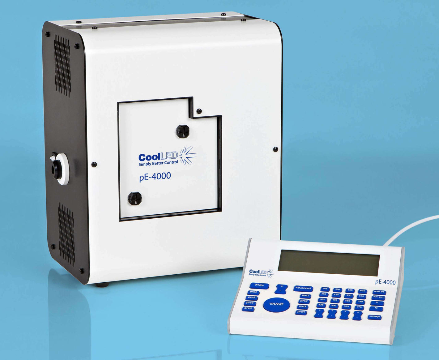 pE-4000 CoolLED Fluorescence Illuminator- Broad Spectrum 16 LED's for Cutting-Edge Research