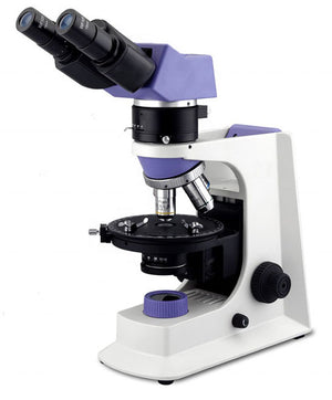 GX Microscopes XPLPoltec-4 Binocular Transmitted Illumination Polarising Microscope- Compact Stand