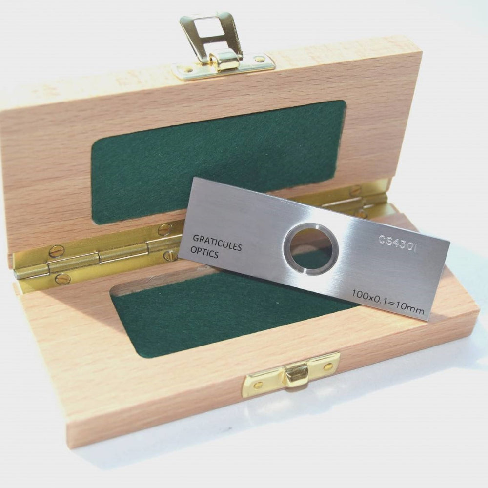 Professional Range Calibration Slide 10mm/0.1mm- Transmitted Illumination