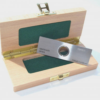 Professional Range Calibration Slide 10mm/0.1mm- Transmitted Illumination