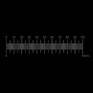 Professional Range Calibration Slide 10mm/0.1mm- Reflected Illumination