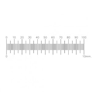 Professional Range Calibration Slide 10mm/0.1mm- Transmitted Illumination