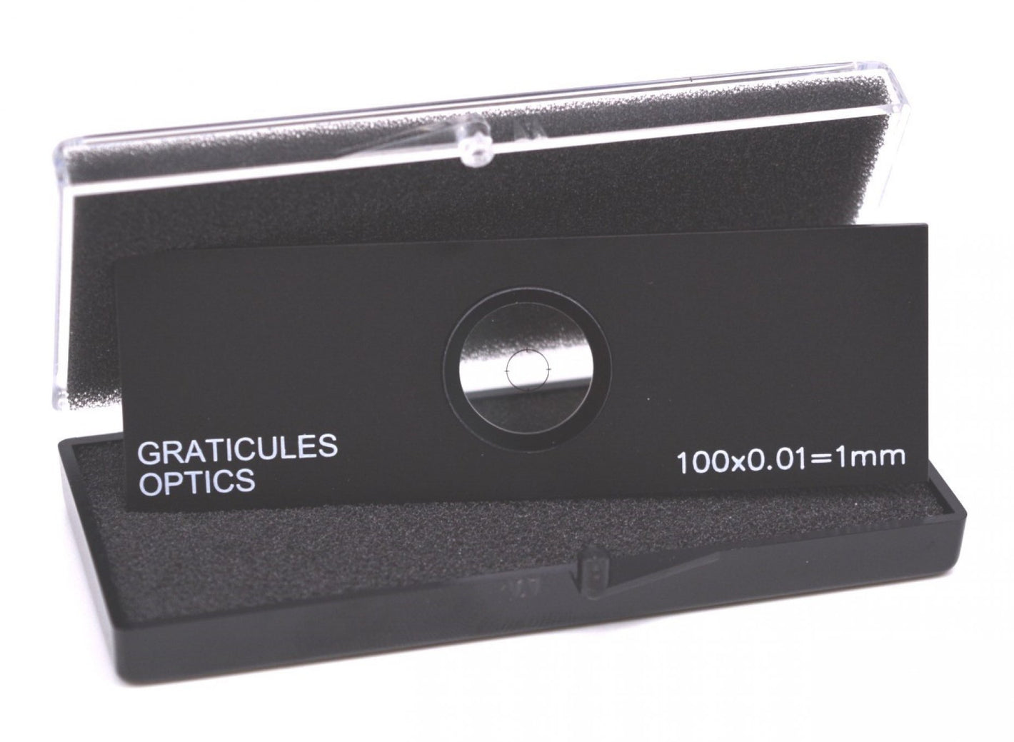 Calibration Slide 1mm/0.01mm Crossed Scales - Transmitted Illumination