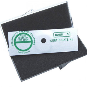 Phase Contrast Test Slide for Asbestos Analysis