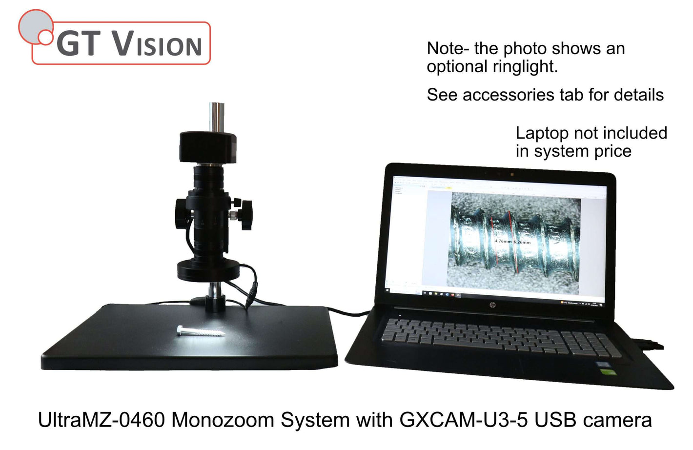 UltraMZ-0460 Monozoom Industrial Inspection Microscope with USB Camera