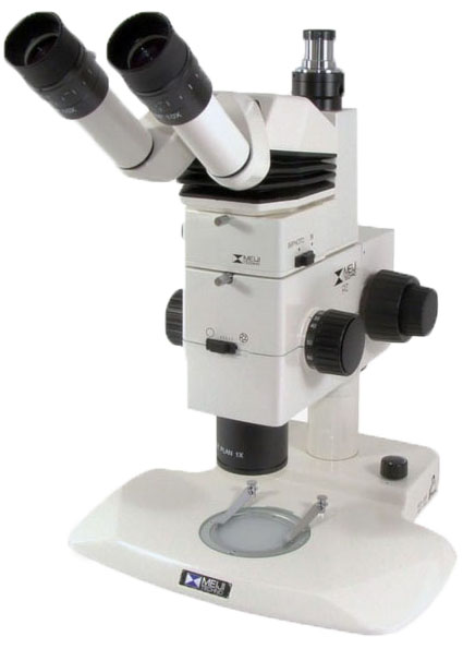 Meiji RZ stereo microscope