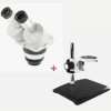 Meiji EMT-1 Stereo Dual Magnification Microscope 10X + 20X + Large Base Pillar Stand 2822