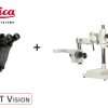 Leica Ivesta 3 boom arm stand stereo microscope