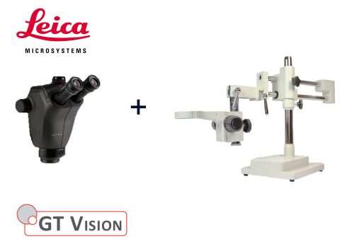 Leica Ivesta 3 boom arm stand stereo microscope